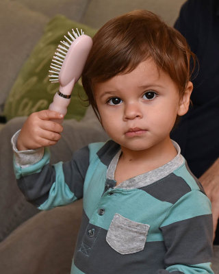 Brushing His Own Hair