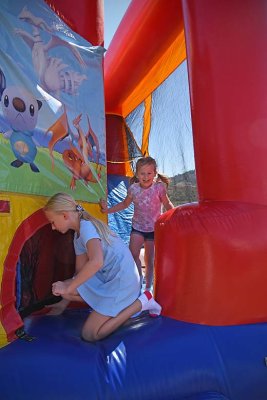 Sisters In The Jumpy House 