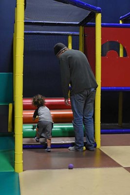 Climbing In the Toddler Area