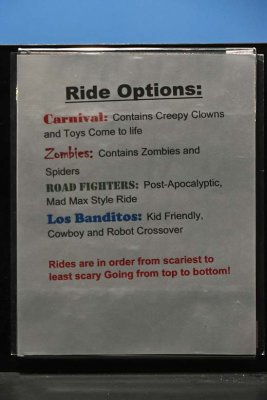 Ride Options Sign