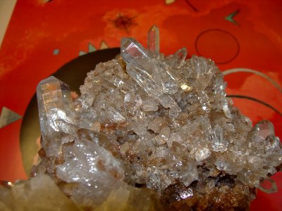 Hands on Bergkristall mit Quarz 1 (Brasilien)
