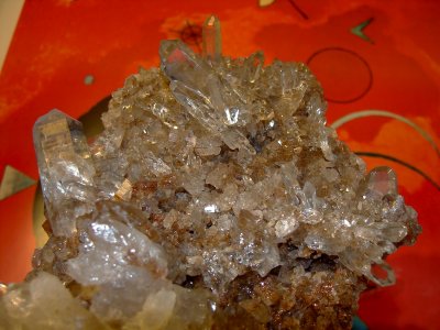 Hands on Bergkristall mit Quarz 2 (Brasilien)