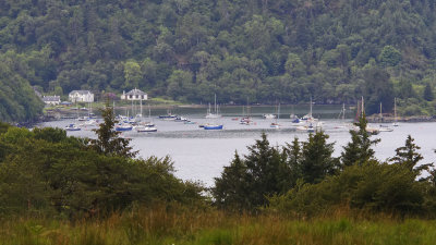 reverse view to Crinan harbour