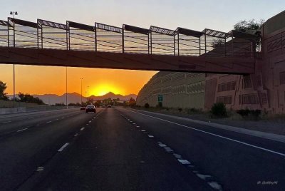 Highway sunrise