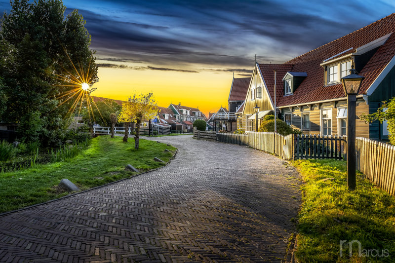 Sunset in Marken