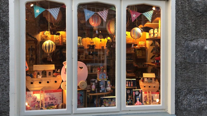toys in the toystore window