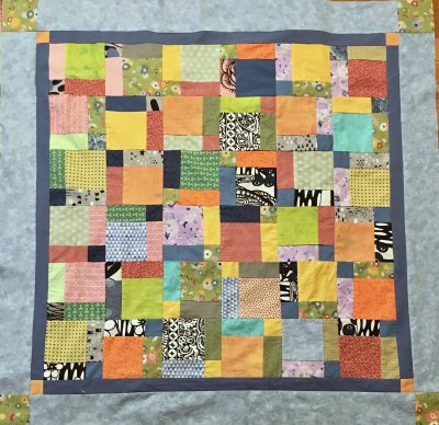 Twin A quilt top, 2017