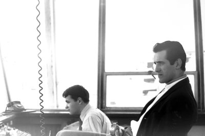 Moi en formation  la tour de contrle de Cartierville avec Richard Lemay, mon instructeur.