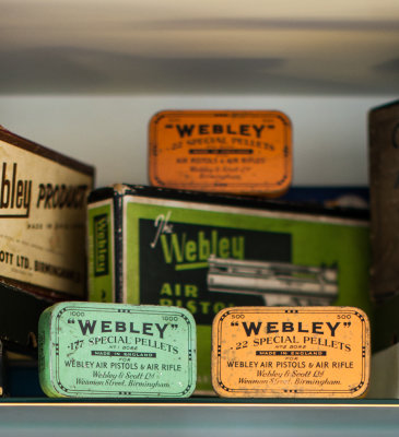 Vintage pellet tins & boxes