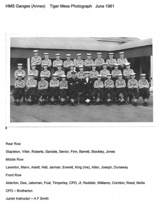 1961, 5TH JUNE - COLIN KING, ANNEXE, TIGER MESS, DETAILS BELOW IMAGE, RETIRED AS CHIEF COMMS YEOMAN DEC. 1995..jpg