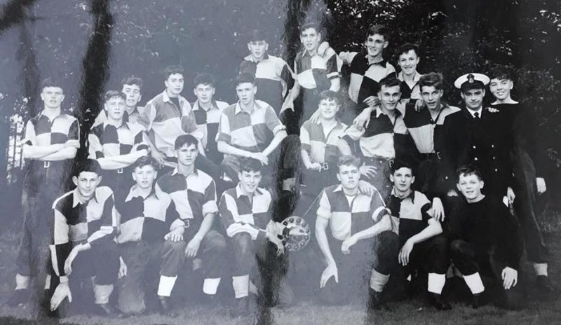 1963 - MICHAEL KELLY, COLLINGWOOD, 35 MESS, FIELD GUN TEAM, I AM FRONT ROW EXTREME LEFT. PAUL BROOKMAN IS MIDDLE ROW ON LEFT.