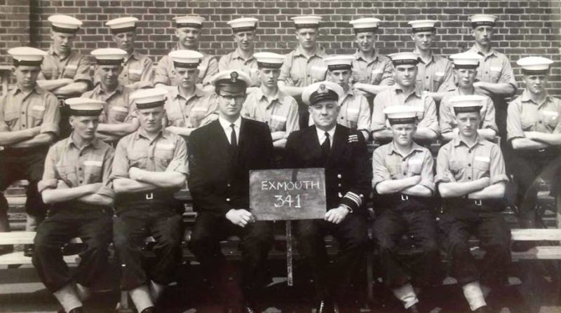 1966-68 - INSTR. P.O. ATHERTON AND LT.CDR SPINKS EXMOUTH 341 CLASS