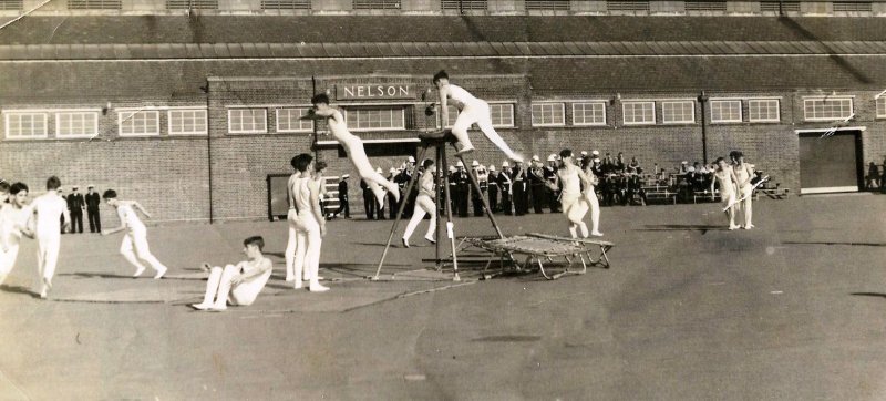 1967 - ROBERT SAUNDERS - 37 MESS, MYSELF RUNNING TOWARDS THE TRAMPOLINE..jpg