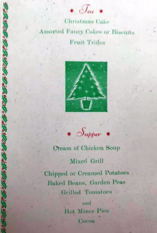 1969 - SHAUN CHADWICK, ACTUAL MENU CHRISTMAS..jpg