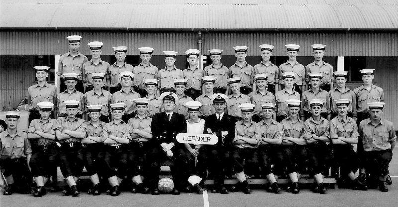1969 - TERRY O'DONOVAN - 1969, 15 SEP., ANNEXE, LEANDER, I AM 2ND FROM RIGHT FROM THE OFFICER. - [D.RYE Note the football]