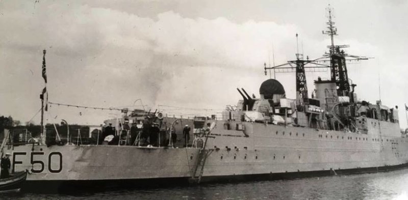 1962, 1ST MAY - CHRIS ALLEN AND RAY HUDSON,49 AND 71 RECRS., HMS VENUS USED FOR SEA TRAINING.