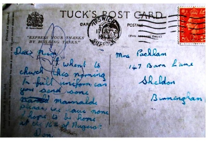 1967 - DON PACKHAM, FRONT OF POSTCARD.jpg