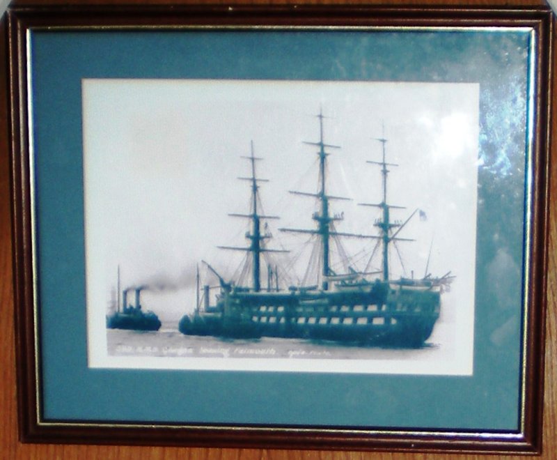 PHOTO OF HMS GANGES IN MYLOR CHURCH.JPG