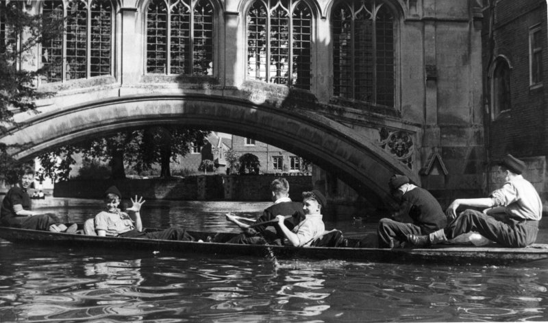 1958, 10TH JUNE - DAVE PARRY, 14 RECR., HAWKE, 47 MESS, 242 CLASS, PO TEL, ANSTEY, EXPED TO CAMBRIDGE, BRIDGE OF SIGHS