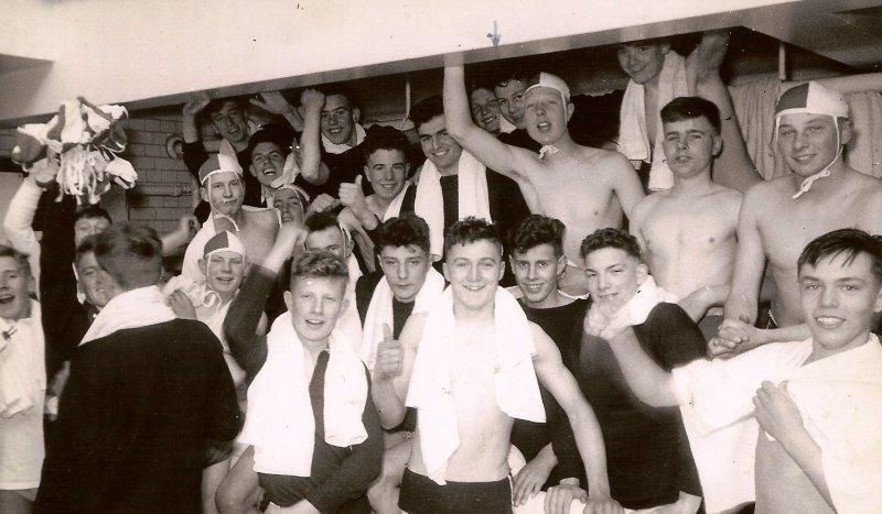 1958, 10TH JUNE - DAVE PARRY, 14 RECR., HAWKE, 47 MESS, 242 CLASS, PO TEL, ANSTEY, SWIMMING GALA 4.jpg