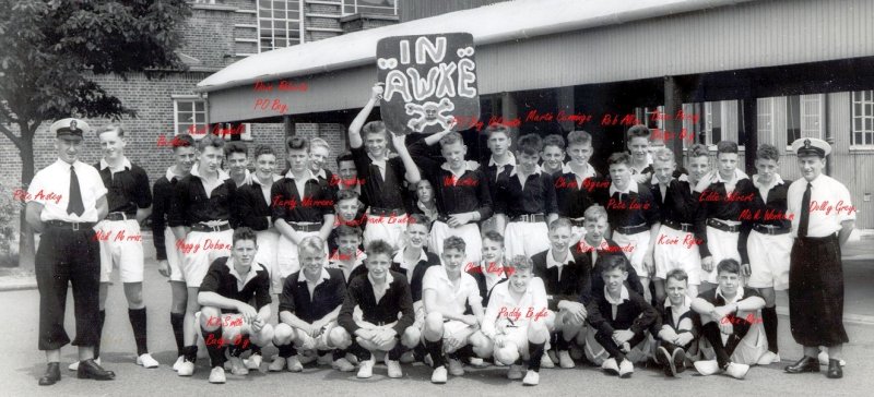 1958, 10TH JUNE - DAVE PARRY, 14 RECR., HAWKE, 47 MESS, 242 CLASS, PO TEL, ANSTEY, NAMES OF HAWK 47 MESS IN 1959.jpg