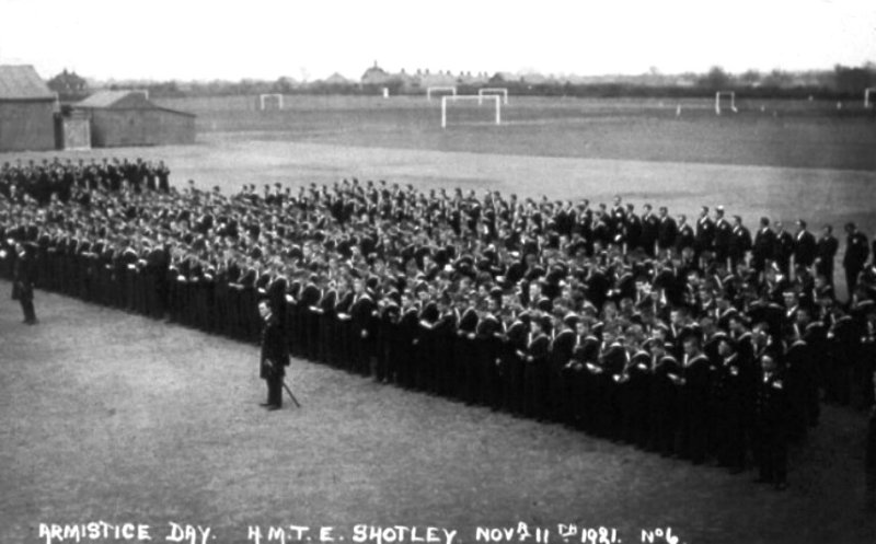 1921, 11TH NOVEMBER - ARMISTICE DAY ANNIVERSARY AT HMTE SHOTLEY..jpg