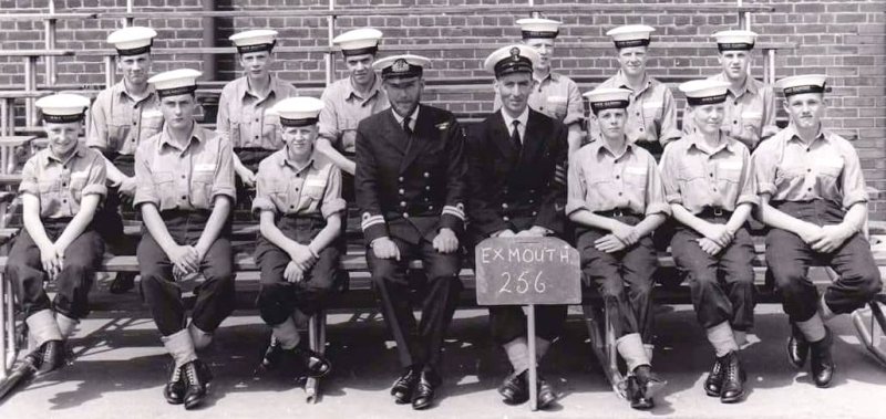 1966, 26TH JUNE - DAVID BARDSLEY, EXMOUTH, 41 MESS,  THIS IS THE COMMS CLASS, 256, ALSO 41 MESS. C