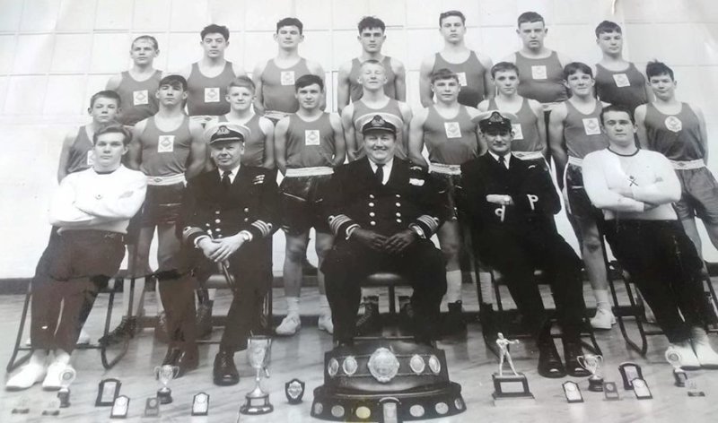 1967 - TERRY ANDERSON, WINNERS OF NAVY JUNIORS CUP WITH CAPT. WATSON.jpg