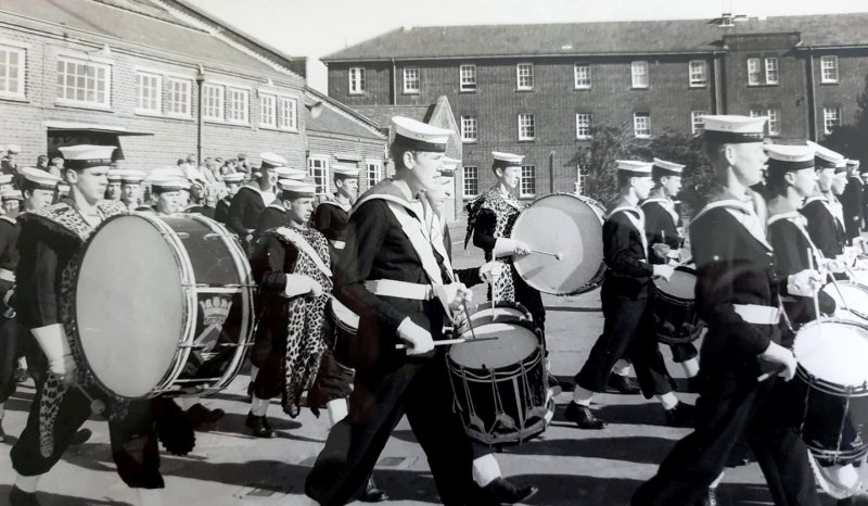 1970, 20TH APRIL - ALAN EARP, 17 RECR., BOYS BAND ON PARENTS DAY.JPG