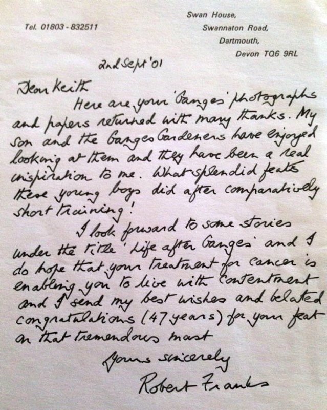 1956, 10TH JULY - KEITH HILLABY, LETTER FROM CAPTAIN FRANKS DATED SEPT. 2001, KEITH SADLY CTB ONE MONTH LATER.jpg