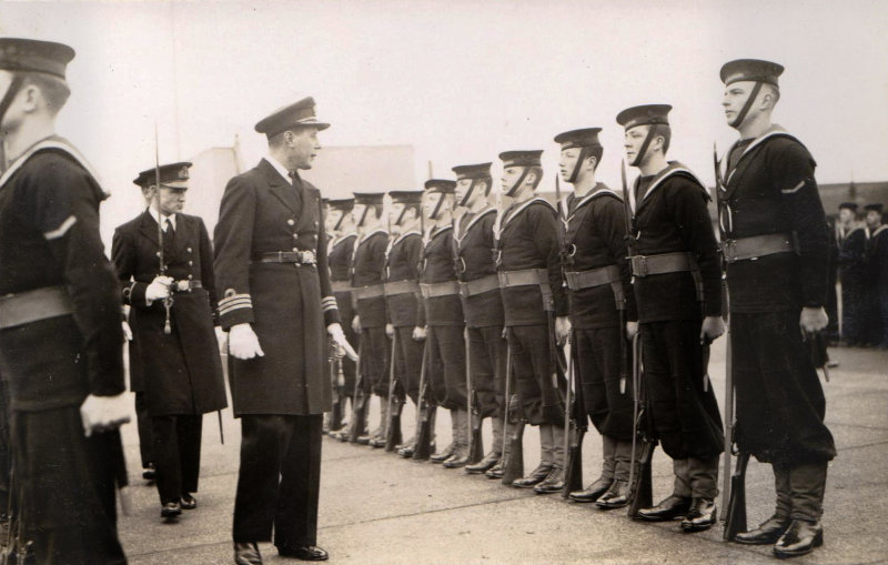 1937 - PHILIP ANTHONY (TONY) FOSTER. COMMANDER INSPECTING THE GUARD.jpg