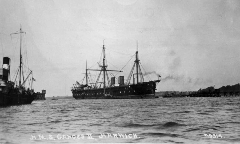 UNDATED - HMS GANGES II OFF SHOTLEY AND ADMIRALTY PIERS.jpg