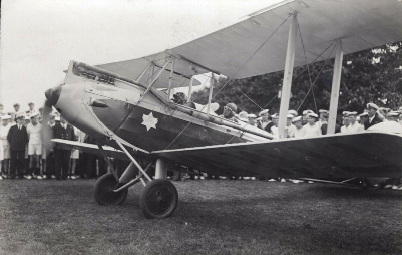 1930, JUNE - EDWARD PRINCE OF WALES, VISITS GANGES. ARRIVING BY CAR LEAVING BY PLANE, DH60 MOTH, G-AAWU. 