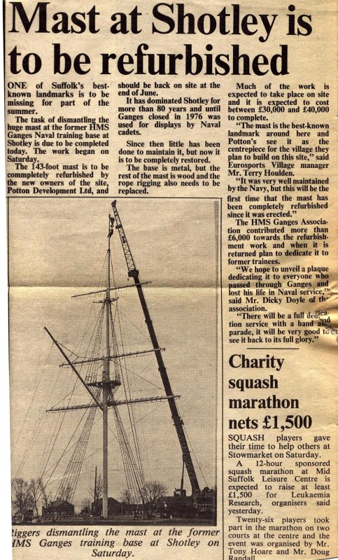 1988, 16TH APRIL - DICKIE DOYLE, ARTICLE FROM EAST ANGLIAN DAILY TIMES.jpg