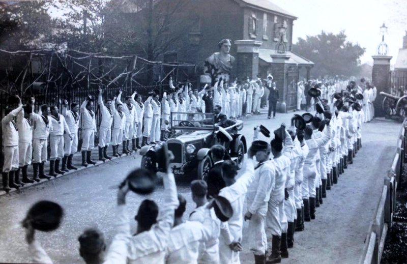 UNDATED - COMMANDING OFFICER LEAVING HMS GANGES.jpg