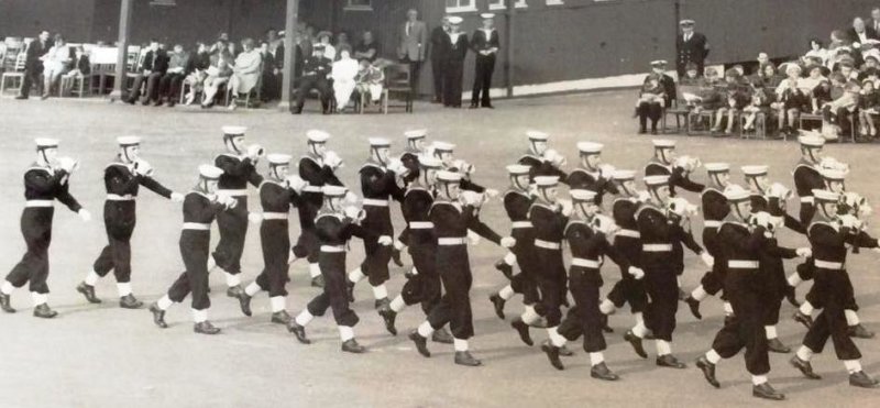 1969, 21ST OCTOBER - PETER HARRISON-JOHNSON, BUGLE BAND MARCHING PAST ON PARENTS' DAY, 9.