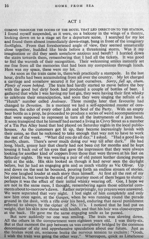 1939-44 - DICKIE DOYLE, RE. GODFREY WINN'S WARTIME SERVICE, TAKEN FROM HIS BOOK HOME FROM SEA, SEE HIS WIKI ENTRY, A     