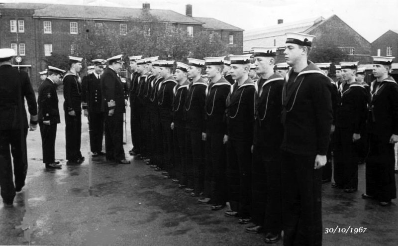 1967, OCTOBER 30TH. BILL GARSIDE, SUNDAY DIVISIONS, CAPT. WATSON INSPECTING OFFICER, I AM NEAREST TO THE CAMERA, 1..jpg