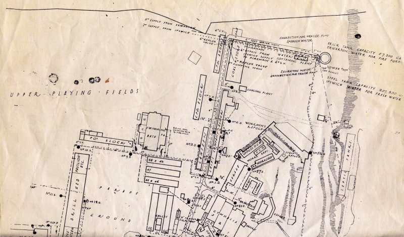 UNDATED - DICKIE DOYLE, MAP OF PART OF GANGES SITE SHOWING WATER MAINS, 1..jpg