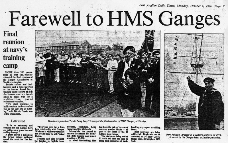 1986, 6TH OCTOBER - DICKIE DOYLE, EADT, HMS GANGES FAREWELL REUNION.jpg