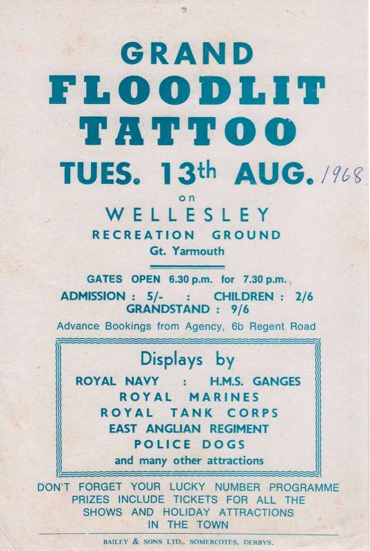 1968, 13TH AUGUST - JIM WORLDING, GREAT YARMOUTH TATTOO FLYER. A..jpg