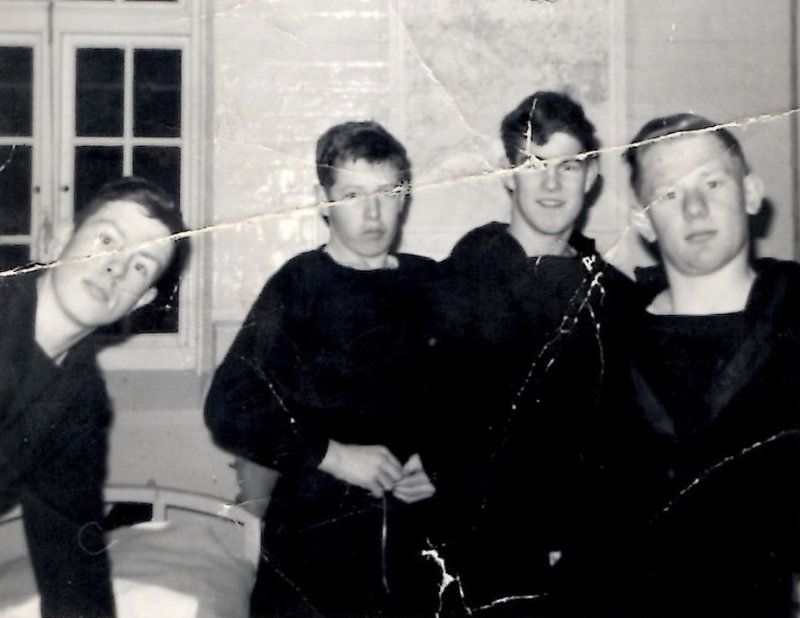1965, 24TH MAY - RAY LAVALL, L TO R, DAVE GROVE, ROD IRVINE, RAY LAVALL AND PAUL E. SMITH.jpg