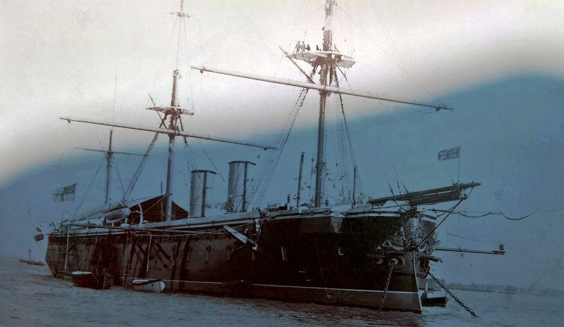 UNDATED - HMS GANGES II AT SHOTLEY GATE.jpg