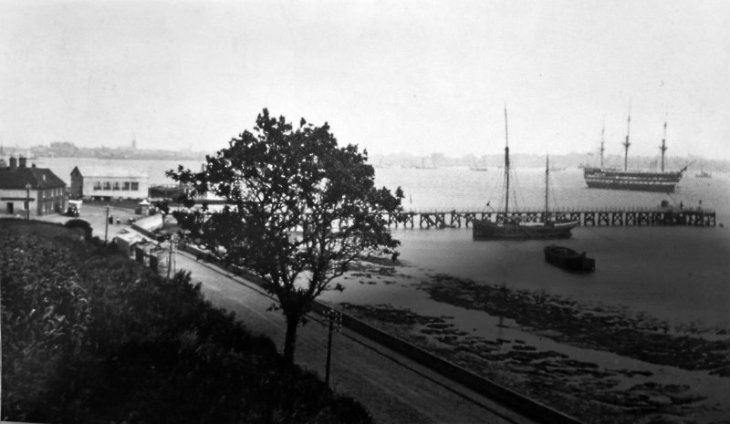 UNDATED - HMS GANGES AT SHOTLEY GATE.jpg