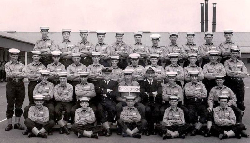 1970, 20TH APRIL - JACK WILKINS, 17 RECR., ANNEXE, RESOLUTION, I AM 2ND ROW DOWN, 6TH FROM LEFT.jpg