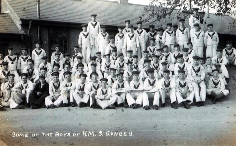 1911, OCTOBER - SOME OF THE BOYS AT HMS GANGES, DONATED BY JIM WORLDING.jpg