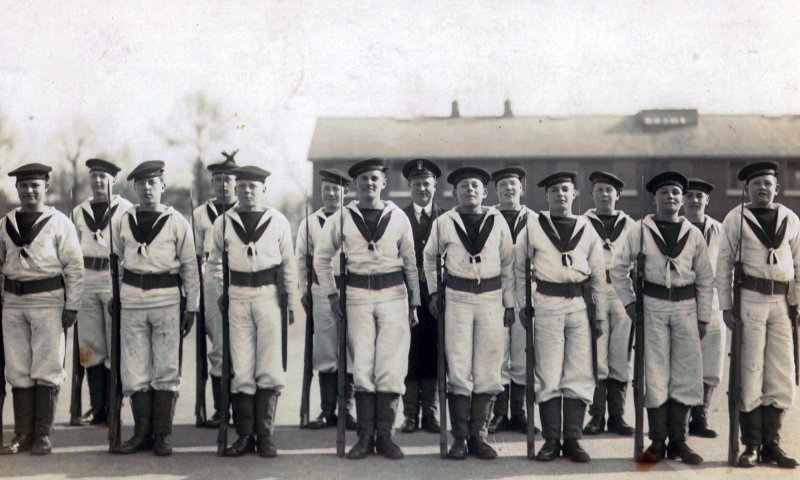 UNDATED - GUARD WEARING BRODERICK CAPS, DONATED BY JIM WORLDING.jpg