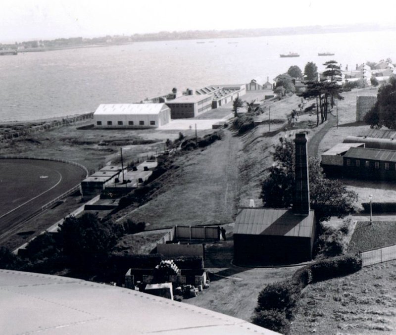 1970'S - VIEW OF THE ATHLETICS TRACK,ENRIGHT BLOCK AND HANGER, PHOTO COURTESY ANNE BERRY, E.jpg