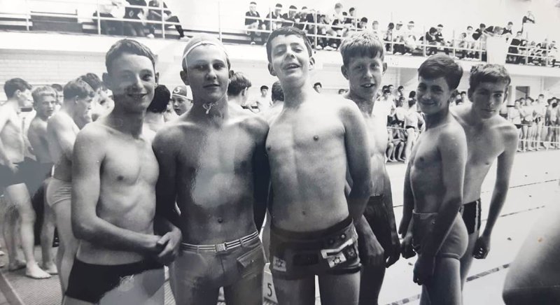 1969, MAY - TED McMINN, 10 RECR., BENBOW, 28 MESS, SWIMMING TEAM, I AM 2ND FROM THE RIGHT.jpg