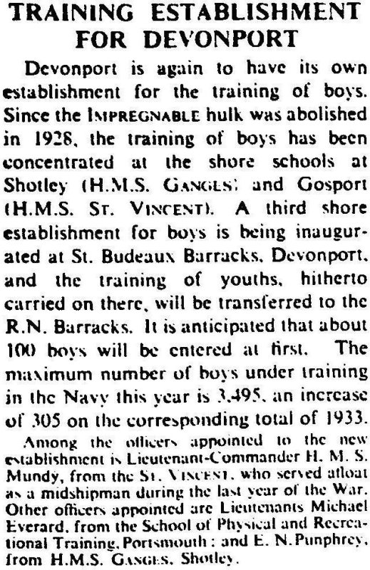 1905-2005 - DICKIE DOYLE, PRESS CUTTINGS RE. GANGES, BOYS TRAINING, THEIR PAY AND CONDITIONS ETC., TIMES 08.11.1935.jpg